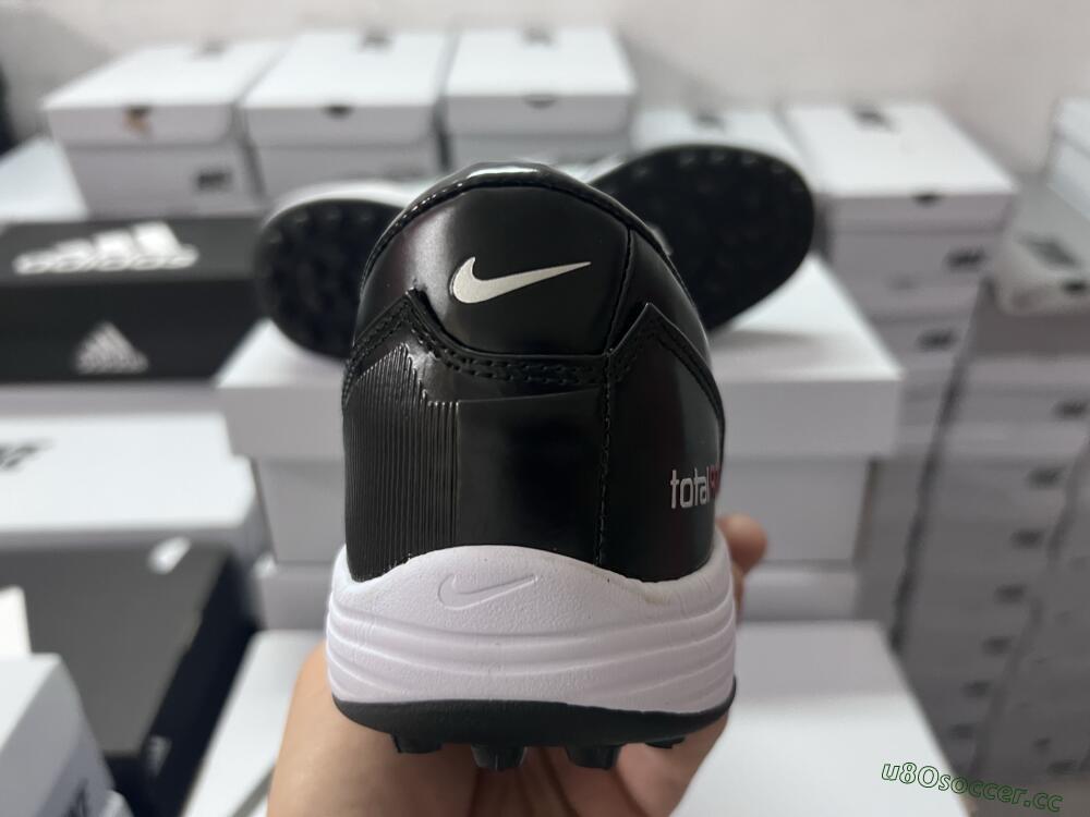 Unisex Nike Total 90 III TF Artificial Turf Low-Tops Football Shoes - Black/Silver/White