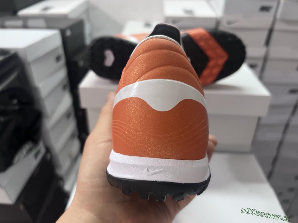 Men's Nike Mercurial Vapor 1 Elite TF Artificial Turf Low-Tops Football Shoes - Brown/White