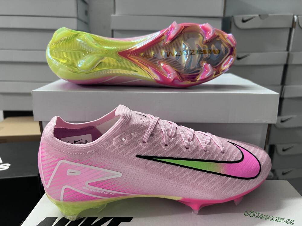 Unisex Nike Air Zoom Mercurial Vapor 16 Elite FG Firm Ground Low-Tops Football Boots - Pink/Red/Gold