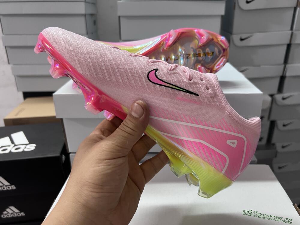 Unisex Nike Air Zoom Mercurial Vapor 16 Elite FG Firm Ground Low-Tops Football Boots - Pink/Red/Gold