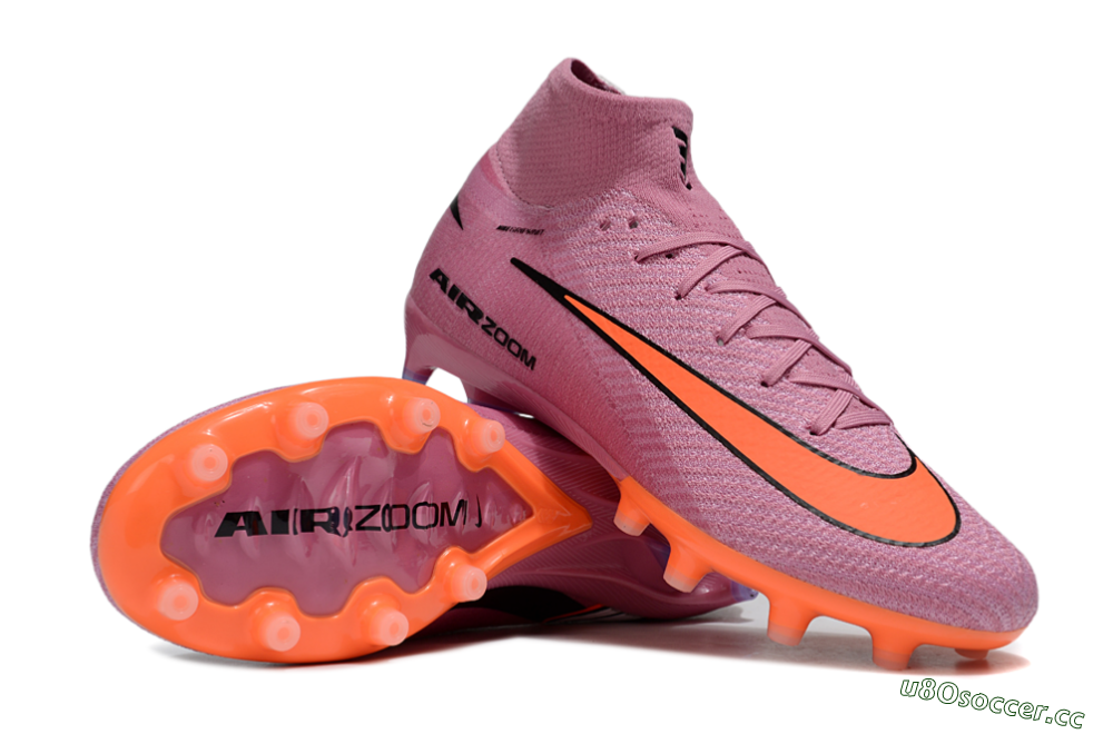 Unisex Nike Air Zoom Mercurial Superfly 10 Elite AG Artificial Grass High-Tops Football Boots - Red/Black/White 3