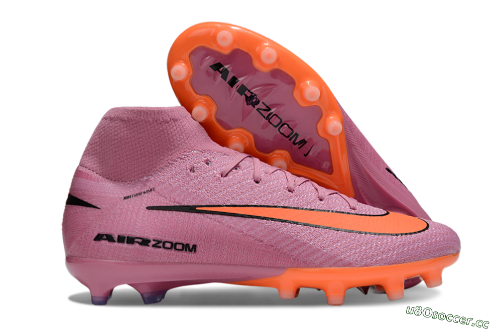 Unisex Nike Air Zoom Mercurial Superfly 10 Elite AG Artificial Grass High-Tops Football Boots - Red/Black/White 2