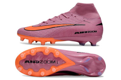Unisex Nike Air Zoom Mercurial Superfly 10 Elite AG Artificial Grass High-Tops Football Boots - Red/Black/White