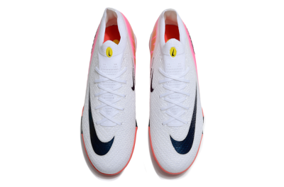 Unisex Nike Air Zoom Mercurial Vapor 16 Elite TF Artificial Turf Low-Tops Football Shoes - White/Black/Pink