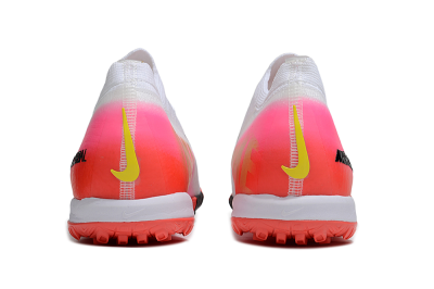 Unisex Nike Air Zoom Mercurial Vapor 16 Elite TF Artificial Turf Low-Tops Football Shoes - White/Black/Pink