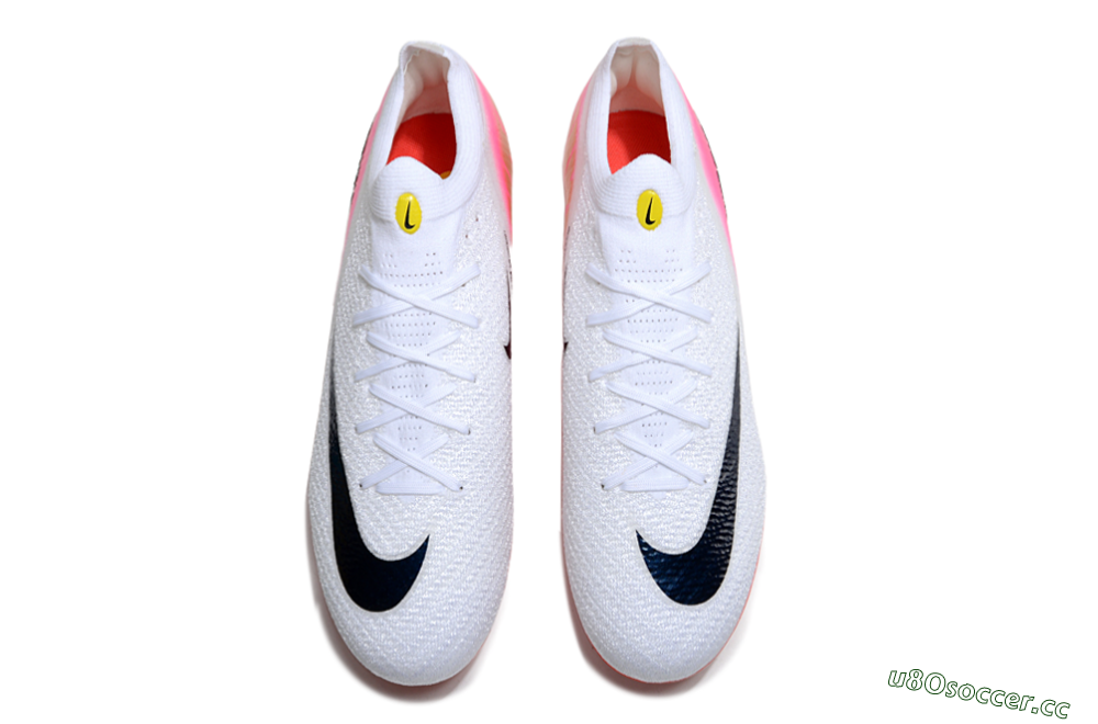 Unisex Nike Air Zoom Mercurial Vapor 16 Elite FG Firm Ground Low-Tops Football Boots - White/Black/Pink 4