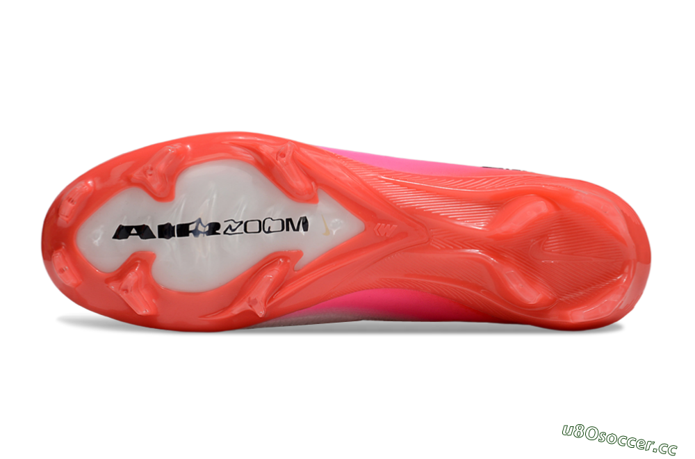 Unisex Nike Air Zoom Mercurial Vapor 16 Elite FG Firm Ground Low-Tops Football Boots - White/Black/Pink 6