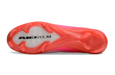 Unisex Nike Air Zoom Mercurial Vapor 16 Elite FG Firm Ground Low-Tops Football Boots - White/Black/Pink