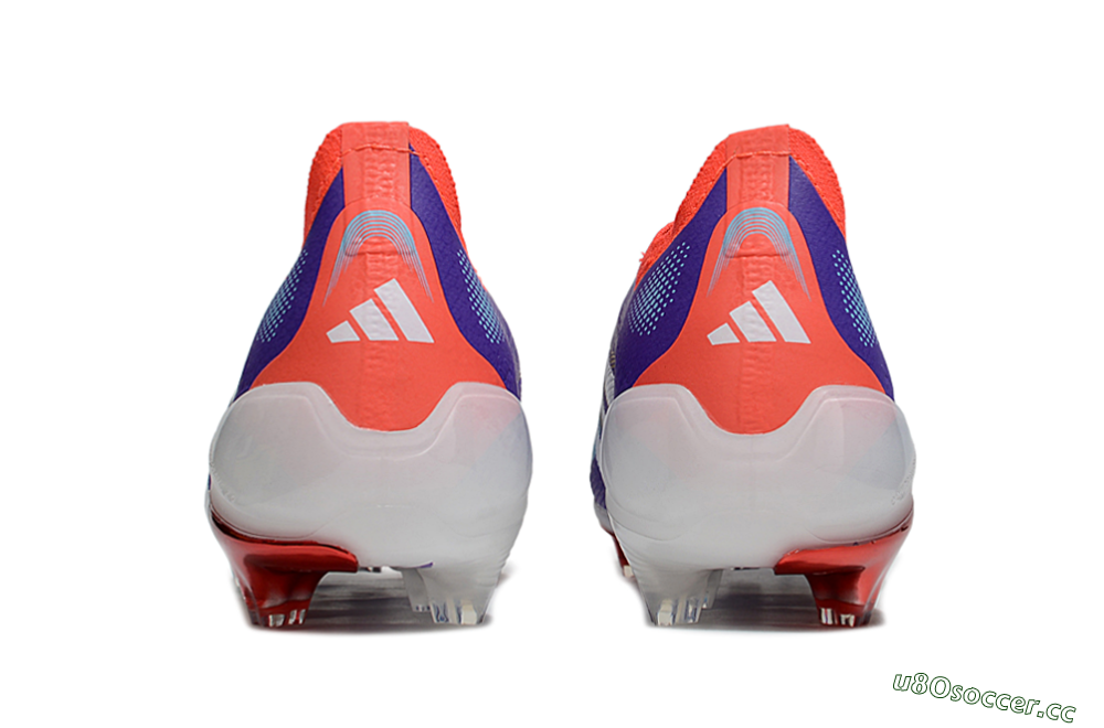Unisex Adidas Predator 25 Elite Laceless FG Firm Ground Low-Tops Football Boots - Blue/White/Red 5