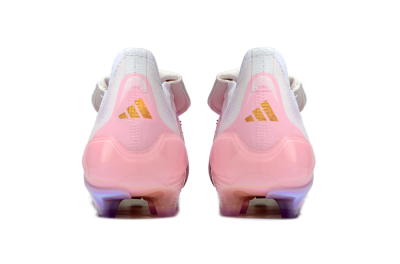 Unisex Adidas Predator 25 Elite Foldover Tongue FG Firm Ground Low-Tops Football Boots - Pink/Purple/Gold