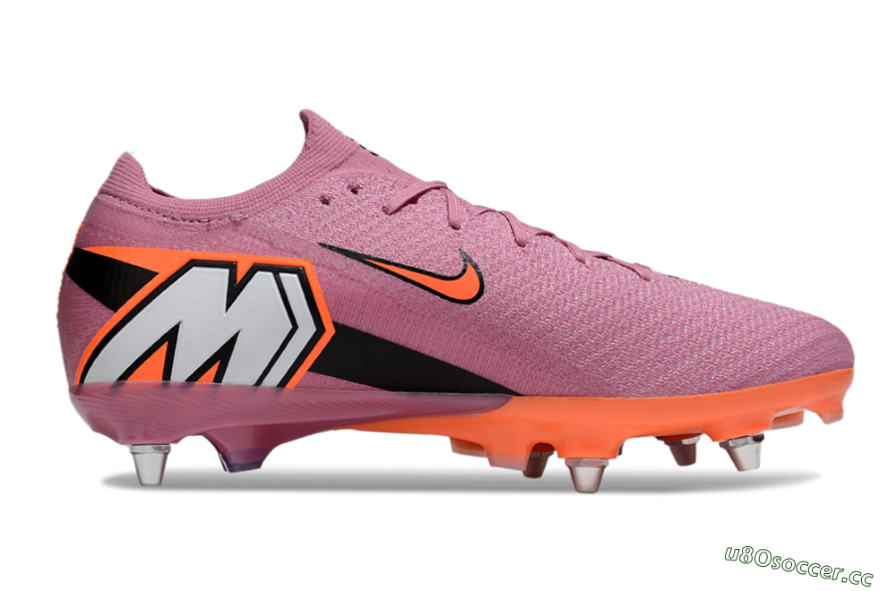 Men's Nike Air Zoom Mercurial Vapor 16 Elite SG Soft Ground Low-Tops Football Boots - Pink/Red/Black 7