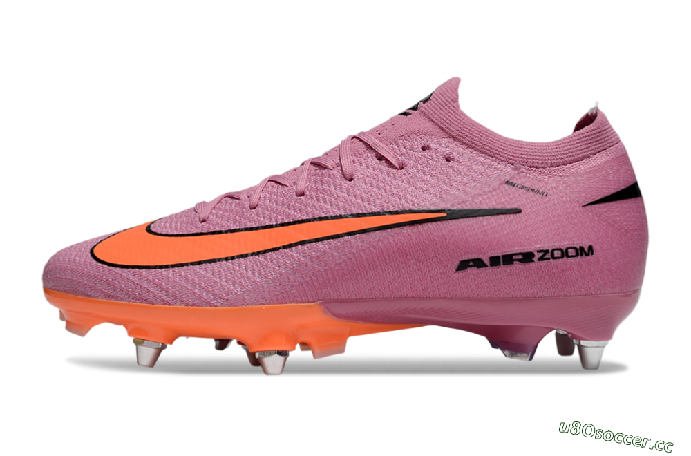 Men's Nike Air Zoom Mercurial Vapor 16 Elite SG Soft Ground Low-Tops Football Boots - Pink/Red/Black 0