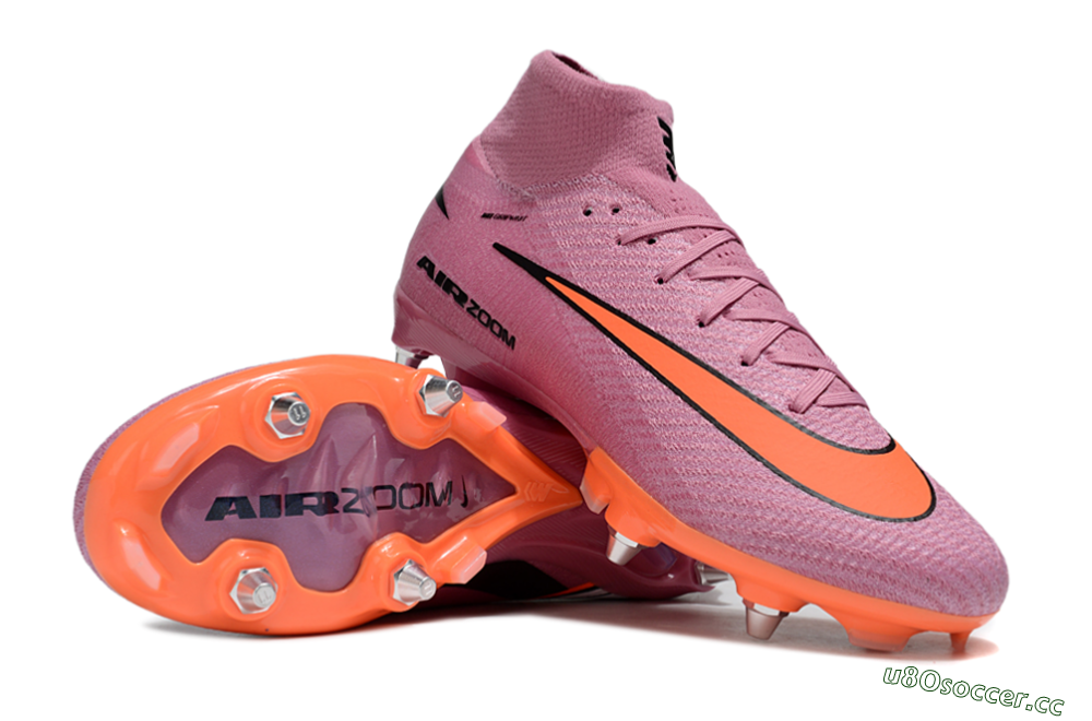 Men's Nike Air Zoom Mercurial Superfly 10 Elite SG Soft Ground High-Tops Football Boots - Red/Black/White 3