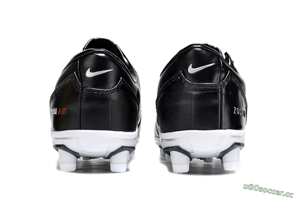 Unisex Nike Air Zoom Total 90 III FG Firm Ground Low-Tops Football Boots - Black/Silver/White 5
