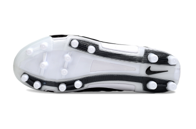 Unisex Nike Air Zoom Total 90 III FG Firm Ground Low-Tops Football Boots - Black/Silver/White