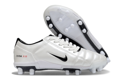 Unisex Nike Air Zoom Total 90 III FG Firm Ground Low-Tops Football Boots - Beige/Black/White