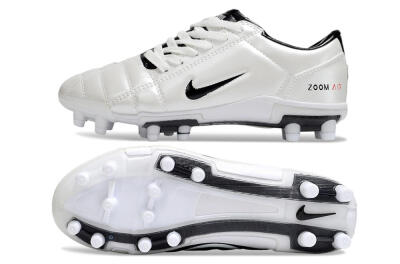 Unisex Nike Air Zoom Total 90 III FG Firm Ground Low-Tops Football Boots - Beige/Black/White