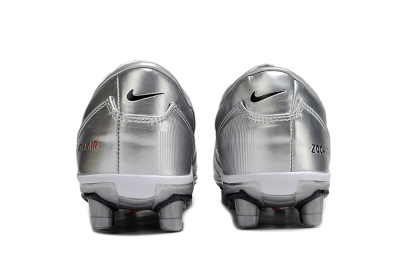 Unisex Nike Air Zoom Total 90 III FG Firm Ground Low-Tops Football Boots - Silver/Black/White