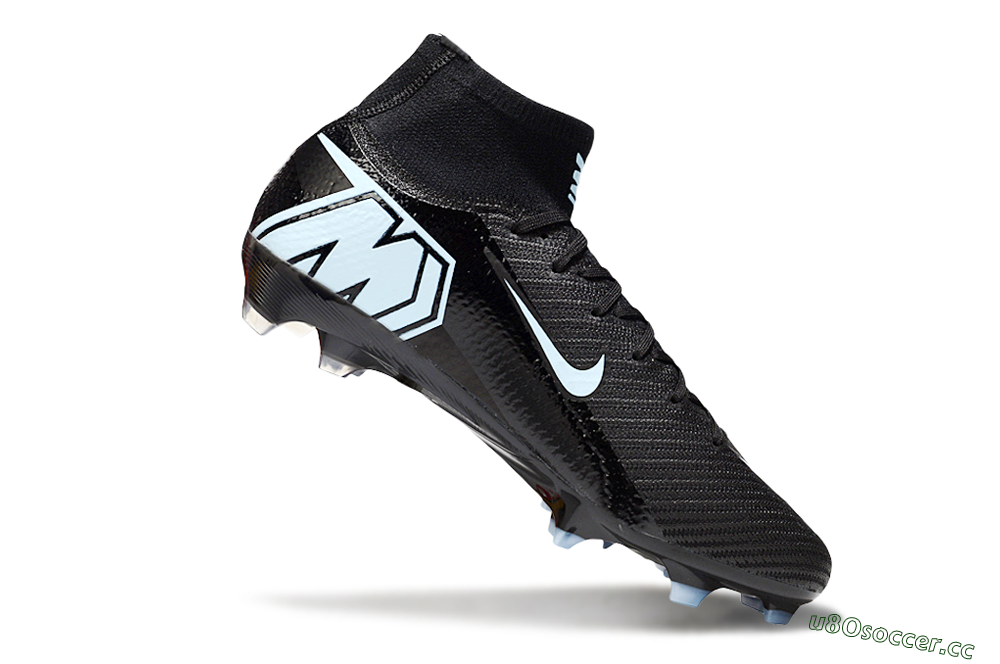 Unisex Nike Air Zoom Mercurial Superfly 10 Elite FG Firm Ground High-Tops Football Boots - Black/Jade 5