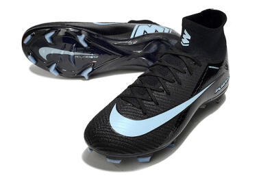 Unisex Nike Air Zoom Mercurial Superfly 10 Elite FG Firm Ground High-Tops Football Boots - Black/Jade