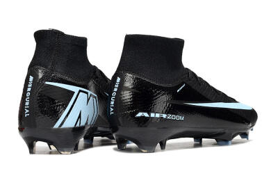 Unisex Nike Air Zoom Mercurial Superfly 10 Elite FG Firm Ground High-Tops Football Boots - Black/Jade
