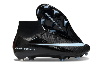Unisex Nike Air Zoom Mercurial Superfly 10 Elite FG Firm Ground High-Tops Football Boots - Black/Jade