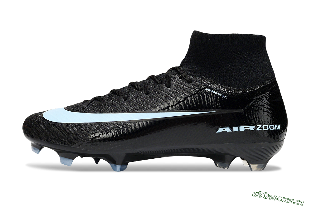 Unisex Nike Air Zoom Mercurial Superfly 10 Elite FG Firm Ground High-Tops Football Boots - Black/Jade 0