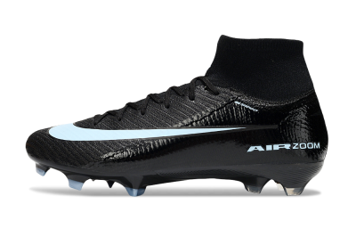 Unisex Nike Air Zoom Mercurial Superfly 10 Elite FG Firm Ground High-Tops Football Boots - Black/Jade