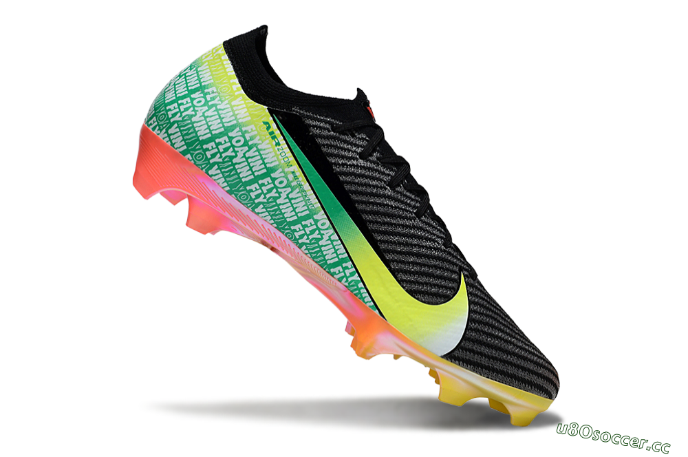 Unisex Nike Air Zoom Mercurial Vapor 16 Elite FG Firm Ground Low-Tops Football Boots - Black/Yellow/Red 4
