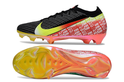Unisex Nike Air Zoom Mercurial Vapor 16 Elite FG Firm Ground Low-Tops Football Boots - Black/Yellow/Red