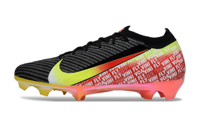 Unisex Nike Air Zoom Mercurial Vapor 16 Elite FG Firm Ground Low-Tops Football Boots - Black/Yellow/Red