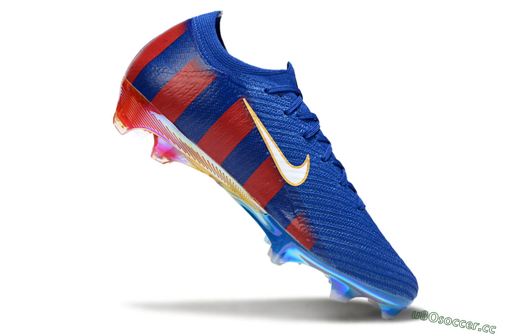 Unisex Nike Air Zoom Mercurial Vapor 16 Elite FG Firm Ground Low-Tops Football Boots - Blue/Red/Gold 4