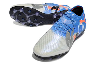 Men's Puma Future 8 Ultimate MG Multi Ground Low-Tops Football Boots - Blue/White/Orange