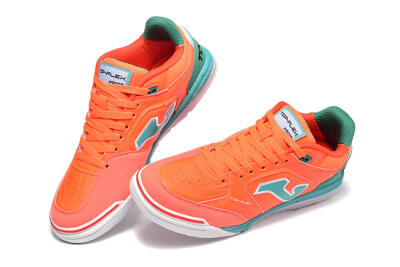 Men's Joma Top Flex IC Indoor & Futsal Low-Tops Football Shoes - Red/Jade/White