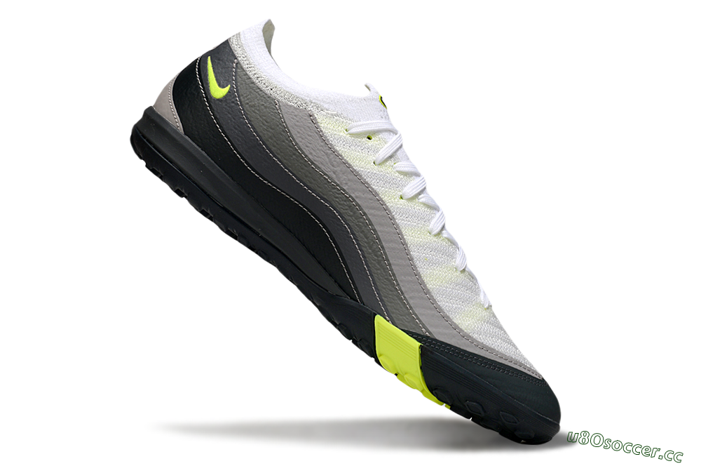 Unisex Nike Air Zoom Mercurial Vapor 16 Elite TF Artificial Turf Low-Tops Football Shoes - White/Grey/Yellow 5
