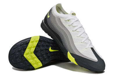 Unisex Nike Air Zoom Mercurial Vapor 16 Elite TF Artificial Turf Low-Tops Football Shoes - White/Grey/Yellow