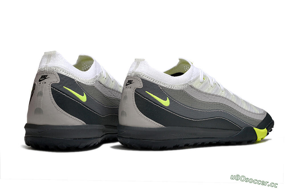 Unisex Nike Air Zoom Mercurial Vapor 16 Elite TF Artificial Turf Low-Tops Football Shoes - White/Grey/Yellow 7