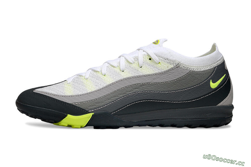 Unisex Nike Air Zoom Mercurial Vapor 16 Elite TF Artificial Turf Low-Tops Football Shoes - White/Grey/Yellow 0