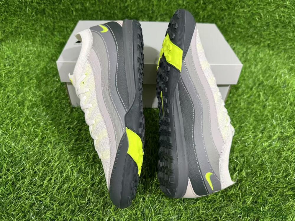 Unisex Nike Air Zoom Mercurial Vapor 16 Elite TF Artificial Turf Low-Tops Football Shoes - White/Grey/Yellow