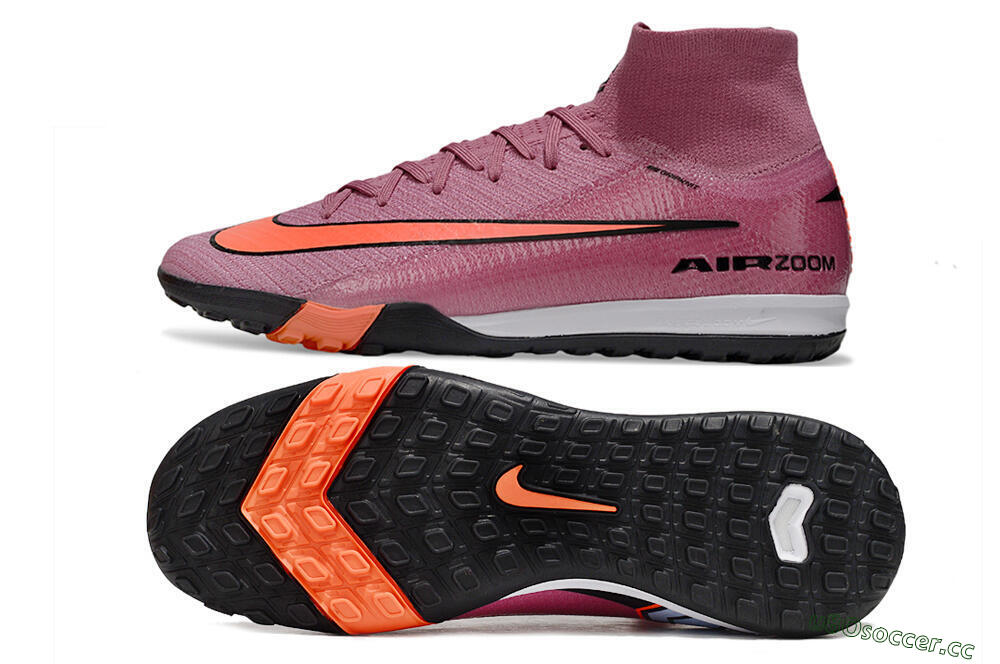 Unisex Nike Air Zoom Mercurial Superfly 10 Elite TF Artificial Turf High-Tops Football Shoes - Red/Black/White 1