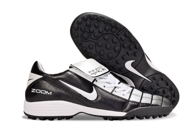 Men's Nike Air Zoom Total 90 III TF Artificial Turf Low-Tops Football Shoes - Black/Silver/White