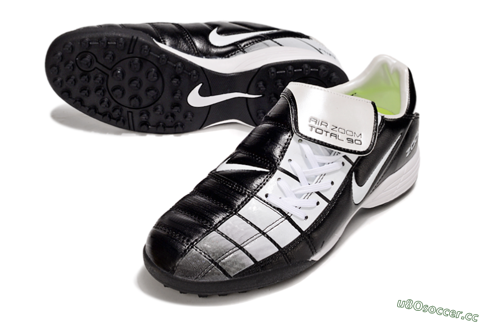 Men's Nike Air Zoom Total 90 III TF Artificial Turf Low-Tops Football Shoes - Black/Silver/White 3