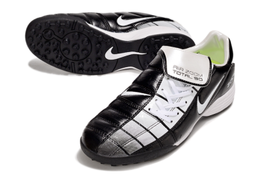 Men's Nike Air Zoom Total 90 III TF Artificial Turf Low-Tops Football Shoes - Black/Silver/White