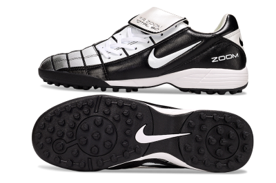 Men's Nike Air Zoom Total 90 III TF Artificial Turf Low-Tops Football Shoes - Black/Silver/White