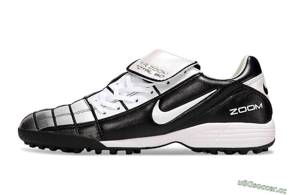 Men's Nike Air Zoom Total 90 III TF Artificial Turf Low-Tops Football Shoes - Black/Silver/White 0