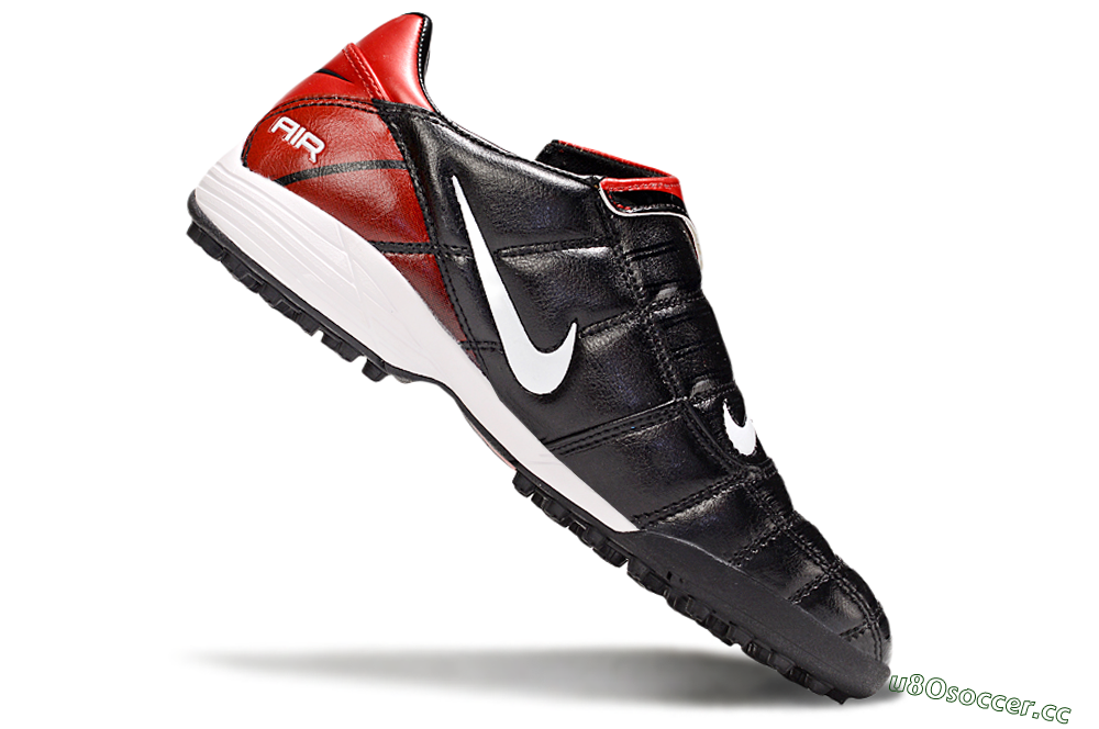 Men's Nike Air Zoom Total 90 III TF Artificial Turf Low-Tops Football Shoes - Black/Red/White 4