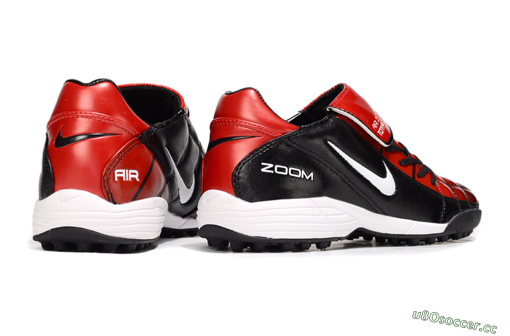 Men's Nike Air Zoom Total 90 III TF Artificial Turf Low-Tops Football Shoes - Black/Red/White 6