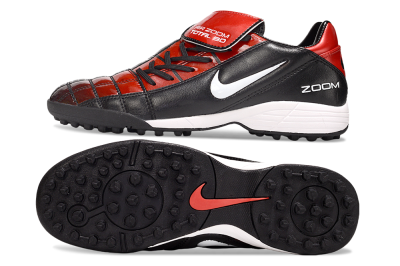 Men's Nike Air Zoom Total 90 III TF Artificial Turf Low-Tops Football Shoes - Black/Red/White