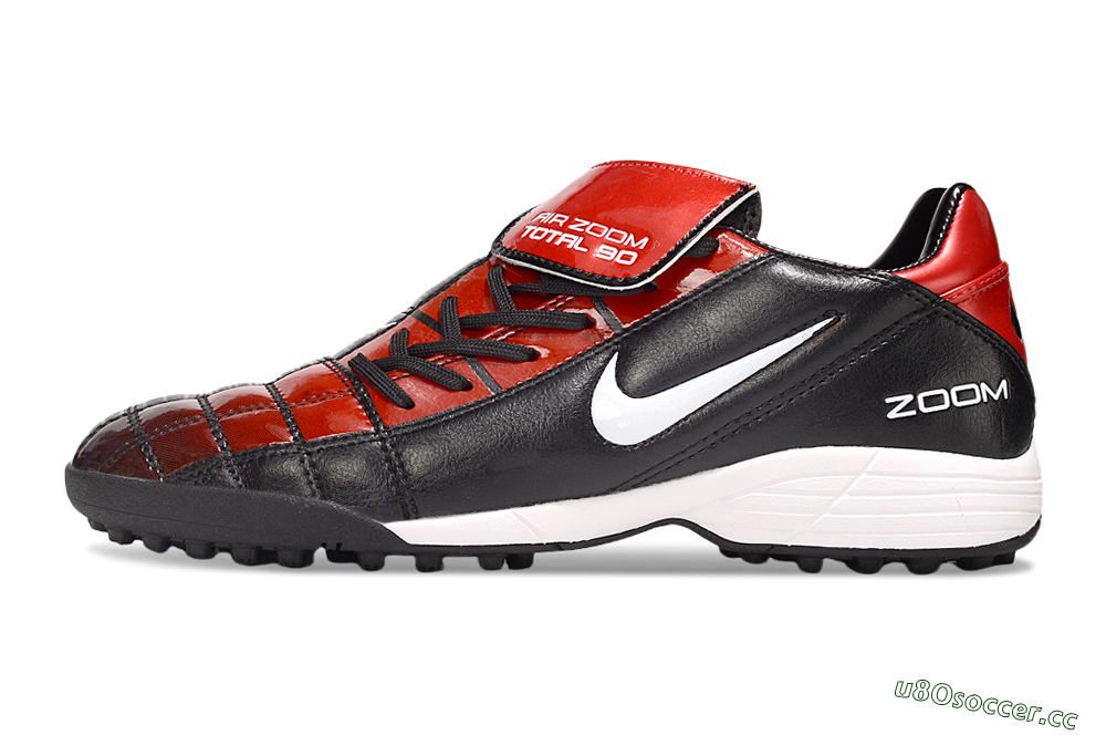 Men's Nike Air Zoom Total 90 III TF Artificial Turf Low-Tops Football Shoes - Black/Red/White 0