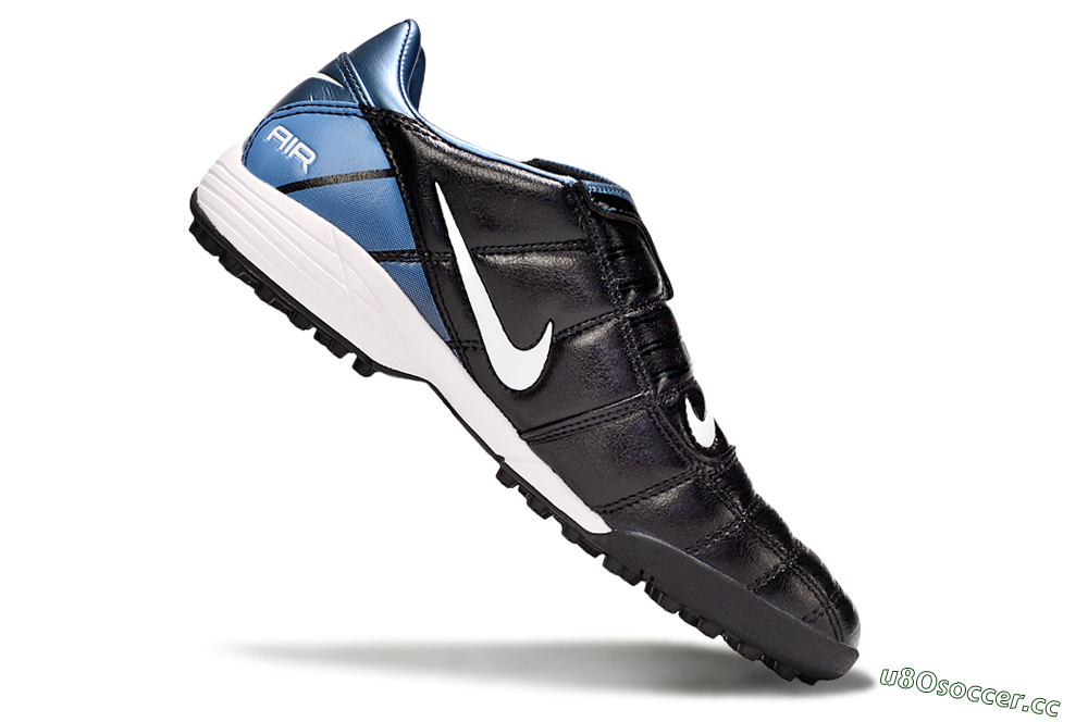 Men's Nike Air Zoom Total 90 III TF Artificial Turf Low-Tops Football Shoes - Black/Blue/White 4